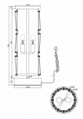 Настольная лампа декоративная Maytoni Puntes MOD043TL-02CH в Елабуге - elabuga.mebel24.online | фото 4