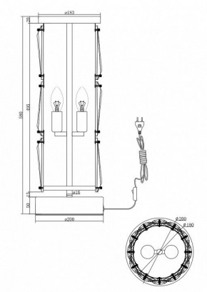 Настольная лампа декоративная Maytoni Puntes MOD043TL-02G в Елабуге - elabuga.mebel24.online | фото 3