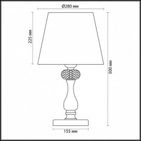 Настольная лампа декоративная Odeon Light Gaellori 3393/1T в Елабуге - elabuga.mebel24.online | фото 3