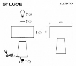 Настольная лампа декоративная ST-Luce Jackie SL1354.504.01 в Елабуге - elabuga.mebel24.online | фото 4