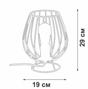 Настольная лампа декоративная Vitaluce V4296 V4296-0/1L в Елабуге - elabuga.mebel24.online | фото 3