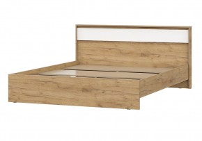 НЕКСТ 1 Кровать двойная (1.6х2.0) Дуб Золотой/Белый в Елабуге - elabuga.mebel24.online | фото