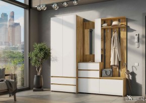 НЕКСТ 1 Вешалка с зеркалом + Шкаф 2-х ств. с ящиками в Елабуге - elabuga.mebel24.online | фото