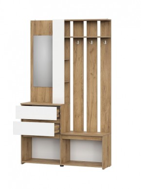 НЕКСТ 1 Вешалка с зеркалом + Шкаф 2-х ств. с ящиками в Елабуге - elabuga.mebel24.online | фото 5