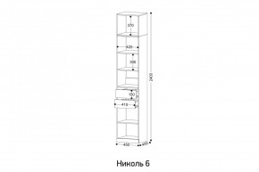 НИКОЛЬ 6 Пенал в Елабуге - elabuga.mebel24.online | фото 2