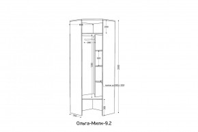 ОЛЬГА-МИЛК 9.2 Шкаф угловой с зеркалом в Елабуге - elabuga.mebel24.online | фото 2