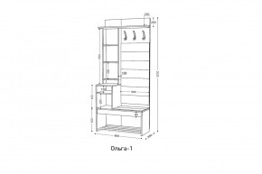 ОЛЬГА Прихожая (модульная) в Елабуге - elabuga.mebel24.online | фото 3