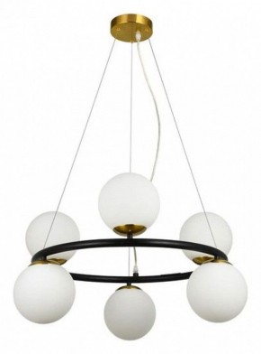 Подвесная люстра Arte Lamp Alcor A2224SP-6BK в Елабуге - elabuga.mebel24.online | фото 3