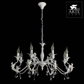 Подвесная люстра Arte Lamp Angelina A5349LM-8WH в Елабуге - elabuga.mebel24.online | фото 4