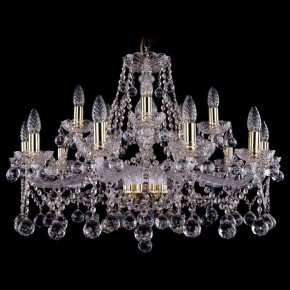 Подвесная люстра Bohemia Ivele Crystal 1413 1413/10+5/300/G/Balls в Елабуге - elabuga.mebel24.online | фото