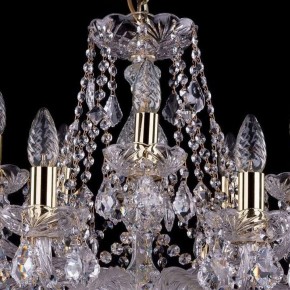 Подвесная люстра Bohemia Ivele Crystal 1413 1413/10+5/300/G/Leafs в Елабуге - elabuga.mebel24.online | фото 4