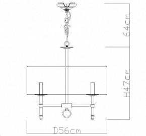 Подвесная люстра Divinare Candela 1162/01 LM-5 в Елабуге - elabuga.mebel24.online | фото 4