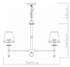 Подвесная люстра Divinare Candela 1162/01 LM-8 в Елабуге - elabuga.mebel24.online | фото 2