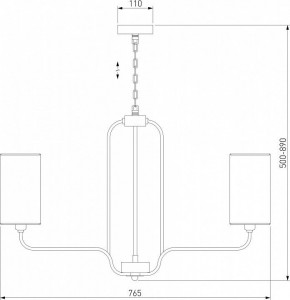 Подвесная люстра Eurosvet Purezza 60128/6 хром в Елабуге - elabuga.mebel24.online | фото 4