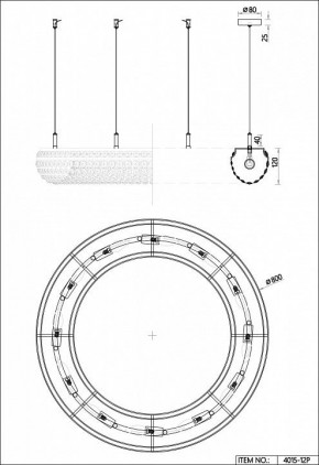 Подвесная люстра Favourite Monilibus 4015-12P в Елабуге - elabuga.mebel24.online | фото 5