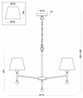 Подвесная люстра Freya Rosemary FR5190PL-05BS в Елабуге - elabuga.mebel24.online | фото 4