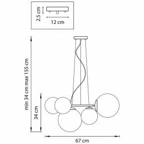 Подвесная люстра Lightstar Globo 815051 в Елабуге - elabuga.mebel24.online | фото 3