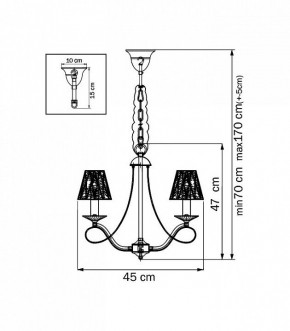 Подвесная люстра Lightstar Riccio 705032K в Елабуге - elabuga.mebel24.online | фото 3