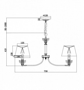 Подвесная люстра Maytoni Barbara H003PL-06MG в Елабуге - elabuga.mebel24.online | фото 5