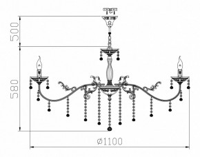 Подвесная люстра Maytoni Bellona ARM386-12-W в Елабуге - elabuga.mebel24.online | фото 3