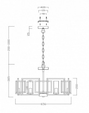 Подвесная люстра Maytoni Bowi H009PL-06G в Елабуге - elabuga.mebel24.online | фото 4