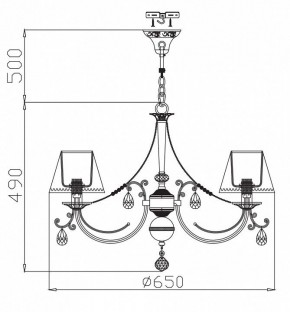 Подвесная люстра Maytoni Soffia RC093-PL-06-R в Елабуге - elabuga.mebel24.online | фото 4