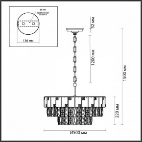 Подвесная люстра Odeon Light Chessi 5076/11 в Елабуге - elabuga.mebel24.online | фото 5