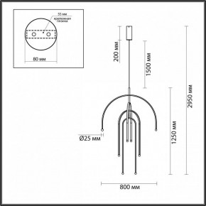 Подвесная люстра Odeon Light Memfi 6633/95L в Елабуге - elabuga.mebel24.online | фото 1