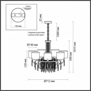 Подвесная люстра Odeon Light Nicole 4886/7 в Елабуге - elabuga.mebel24.online | фото 7