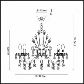 Подвесная люстра Odeon Light Versia 4977/8 в Елабуге - elabuga.mebel24.online | фото 6