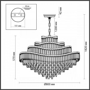 Подвесная люстра Odeon Light Wayta 5073/25 в Елабуге - elabuga.mebel24.online | фото 5