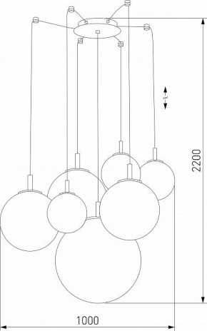 Подвесная люстра TK Lighting Cadix 4608 Cadix Gold в Елабуге - elabuga.mebel24.online | фото 3