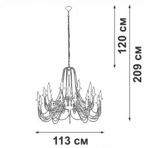 Подвесная люстра Vitaluce V1044 V1044-1/20 в Елабуге - elabuga.mebel24.online | фото 3