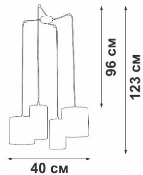 Подвесная люстра Vitaluce V3089 V3089-1/4S в Елабуге - elabuga.mebel24.online | фото 5