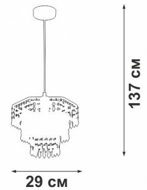 Подвесная люстра Vitaluce V5883 V5883-1/1S в Елабуге - elabuga.mebel24.online | фото 6