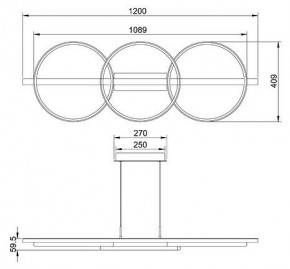 Подвесной светильник Arte Lamp Fluido A3913SP-24BK в Елабуге - elabuga.mebel24.online | фото 3