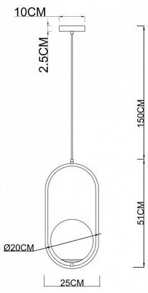 Подвесной светильник Arte Lamp Matisse A7746SP-1AB в Елабуге - elabuga.mebel24.online | фото 3