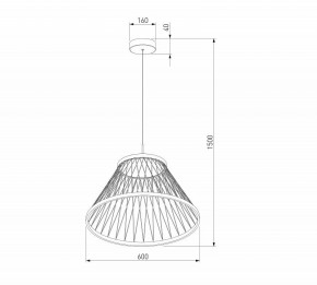 Подвесной светильник Eurosvet Cesta 40017/1 LED коричневый в Елабуге - elabuga.mebel24.online | фото 5