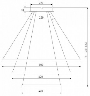 Подвесной светильник Eurosvet Collars 90264/3 белый в Елабуге - elabuga.mebel24.online | фото 8