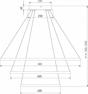 Подвесной светильник Eurosvet Collars 90264/3 латунь в Елабуге - elabuga.mebel24.online | фото 3