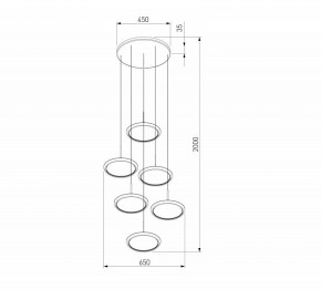 Подвесной светильник Eurosvet Crespella 90034/6 золото в Елабуге - elabuga.mebel24.online | фото 5