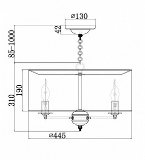 Подвесной светильник Maytoni Anna H007PL-04G в Елабуге - elabuga.mebel24.online | фото 4