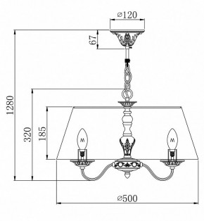 Подвесной светильник Maytoni Bouquet ARM023-PL-03-S в Елабуге - elabuga.mebel24.online | фото 4