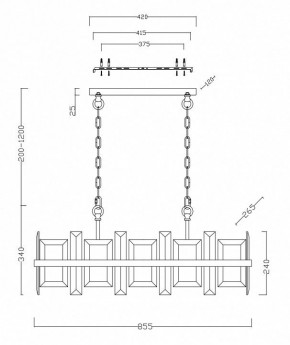 Подвесной светильник Maytoni Cerezo MOD201PL-08N в Елабуге - elabuga.mebel24.online | фото 4