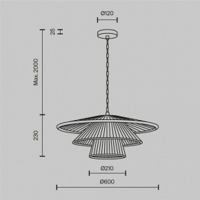 Подвесной светильник Maytoni Costa MOD394PL-01BS1 в Елабуге - elabuga.mebel24.online | фото 5