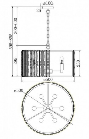 Подвесной светильник Maytoni Facet MOD094PL-06G в Елабуге - elabuga.mebel24.online | фото 4