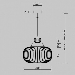 Подвесной светильник Maytoni Levitation MOD376PL-01G в Елабуге - elabuga.mebel24.online | фото 5