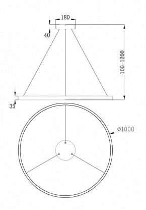 Подвесной светильник Maytoni Rim MOD058PL-L54W4K в Елабуге - elabuga.mebel24.online | фото 4