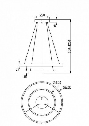 Подвесной светильник Maytoni Rim MOD058PL-L55BSK в Елабуге - elabuga.mebel24.online | фото 4