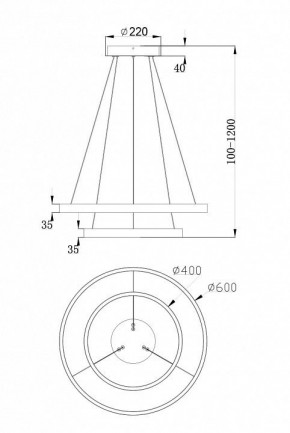 Подвесной светильник Maytoni Rim MOD058PL-L55W4K в Елабуге - elabuga.mebel24.online | фото 7